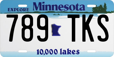 MN license plate 789TKS