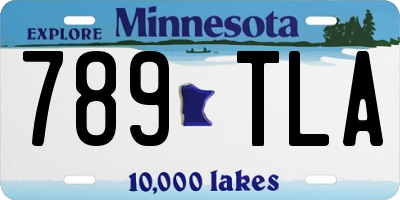MN license plate 789TLA