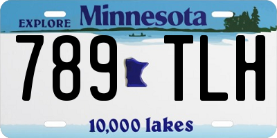 MN license plate 789TLH