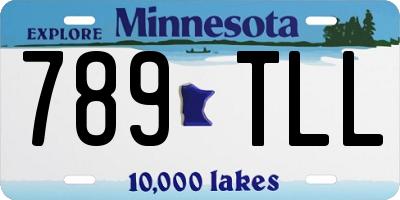 MN license plate 789TLL