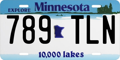 MN license plate 789TLN