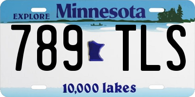 MN license plate 789TLS