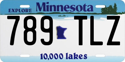 MN license plate 789TLZ