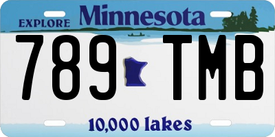 MN license plate 789TMB