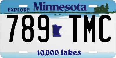 MN license plate 789TMC