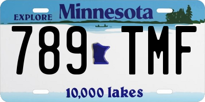 MN license plate 789TMF