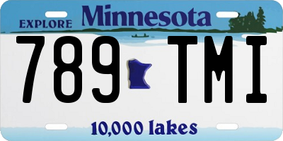 MN license plate 789TMI
