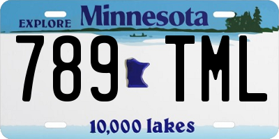 MN license plate 789TML