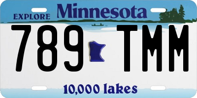 MN license plate 789TMM