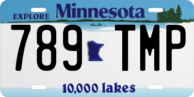 MN license plate 789TMP