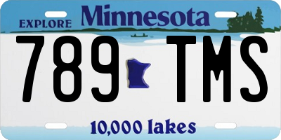 MN license plate 789TMS