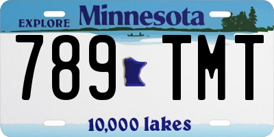 MN license plate 789TMT