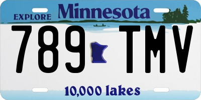 MN license plate 789TMV