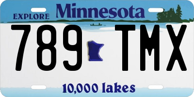 MN license plate 789TMX