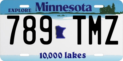 MN license plate 789TMZ