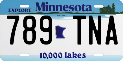 MN license plate 789TNA