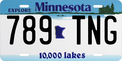 MN license plate 789TNG