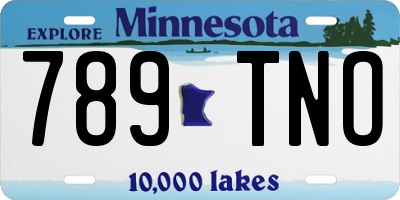 MN license plate 789TNO