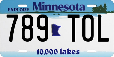 MN license plate 789TOL