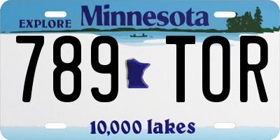 MN license plate 789TOR