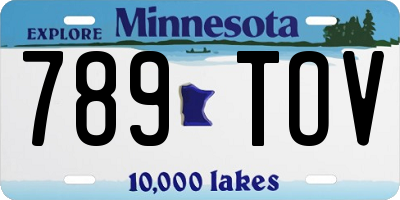 MN license plate 789TOV