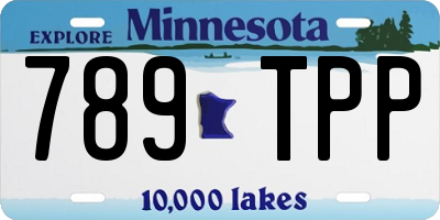MN license plate 789TPP