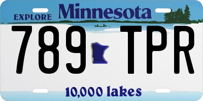 MN license plate 789TPR