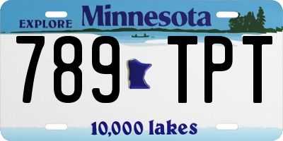 MN license plate 789TPT