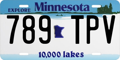 MN license plate 789TPV