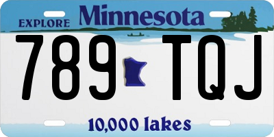 MN license plate 789TQJ