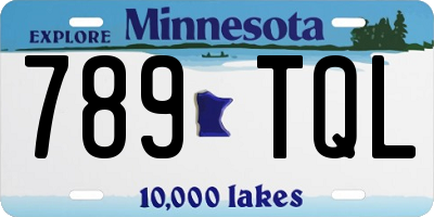 MN license plate 789TQL
