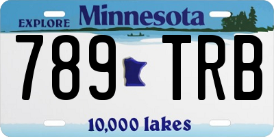 MN license plate 789TRB