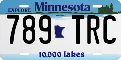 MN license plate 789TRC