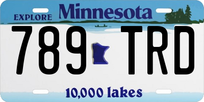 MN license plate 789TRD