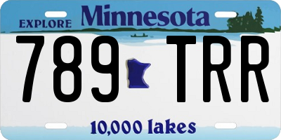 MN license plate 789TRR