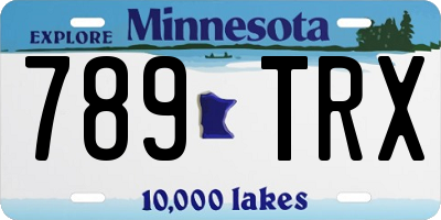 MN license plate 789TRX