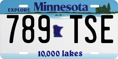 MN license plate 789TSE