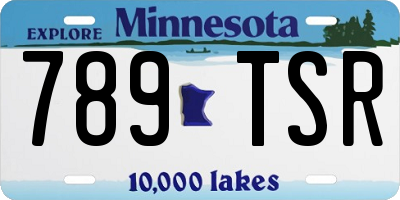 MN license plate 789TSR