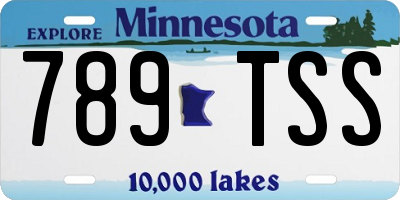 MN license plate 789TSS