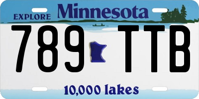 MN license plate 789TTB