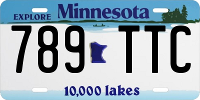 MN license plate 789TTC