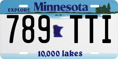 MN license plate 789TTI