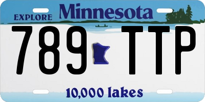 MN license plate 789TTP