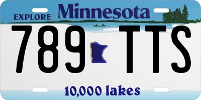 MN license plate 789TTS