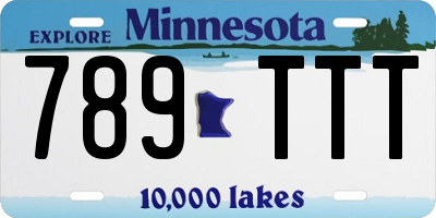 MN license plate 789TTT
