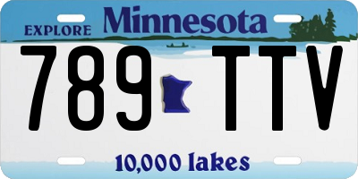 MN license plate 789TTV