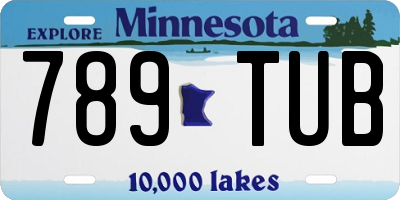 MN license plate 789TUB