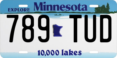 MN license plate 789TUD