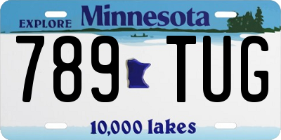 MN license plate 789TUG