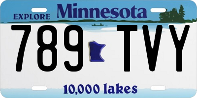 MN license plate 789TVY